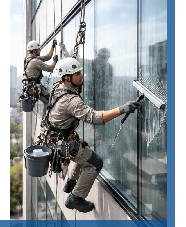 Мойка окон альпинистами в Мценске от 4557 р. | ВЫСОТНИК-Мцн