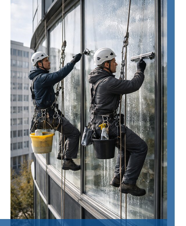 Мойка панорамных окон в Мценске от 354 р. заказать у ВЫСОТНИК-Мцн