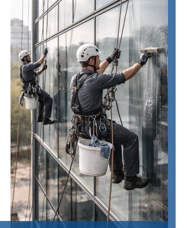 Мойка сплошного остекления в Мценске, заказать от 304 р.| ВЫСОТНИК-Мцн