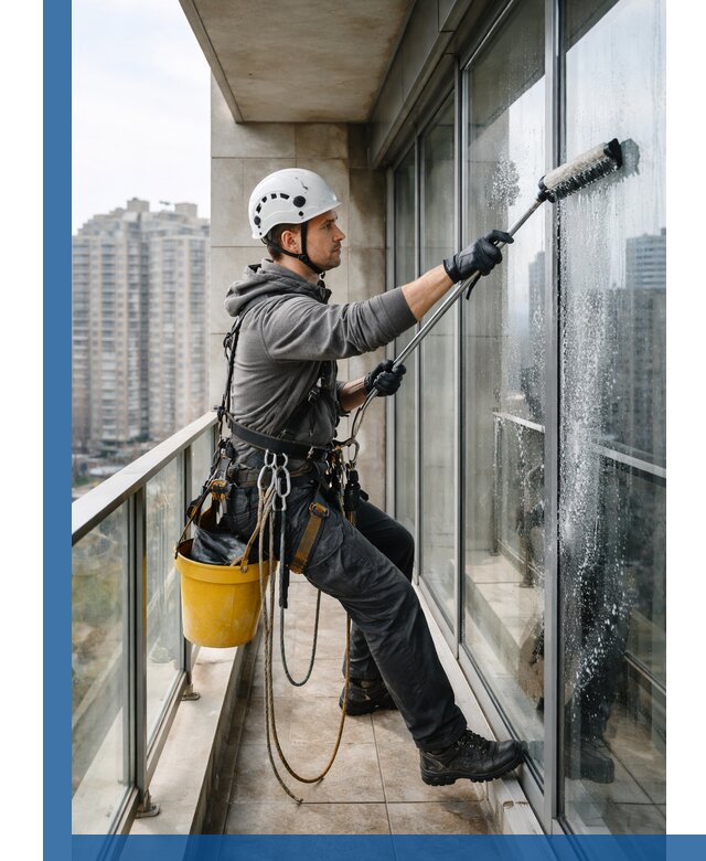 Профессиональная мойка балконного остекления в Мценске