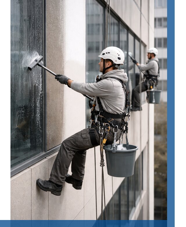 Мойка фасадов зданий в Мценске под ключ от 354 р. | ВЫСОТНИК-Мцн