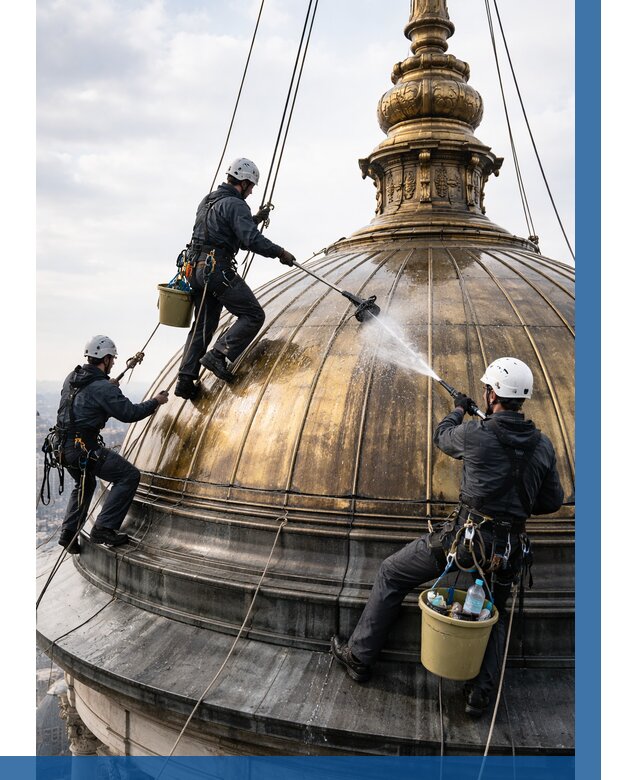 Мойка куполов и шпилей в Мценске от 8102 р. - заказать | ВЫСОТНИК-Мцн