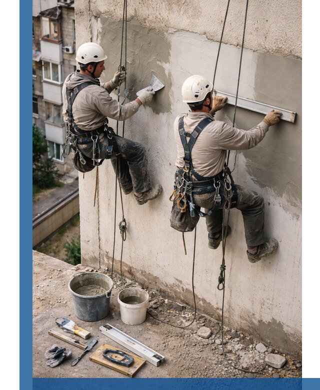 Комплексный ремонт штукатурного фасада с гарантией в Мценске