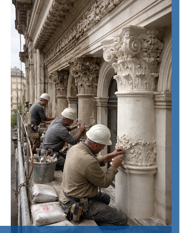 Реставрация фасадной лепнины в Мценске от 2532 р. | ВЫСОТНИК-Мцн