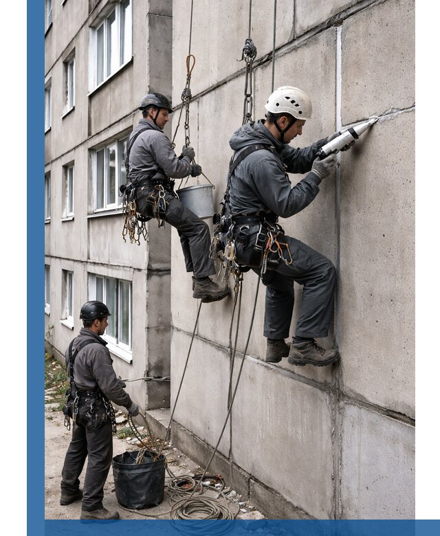 Герметизация межпанельных швов в Мценске с гарантией герметичности