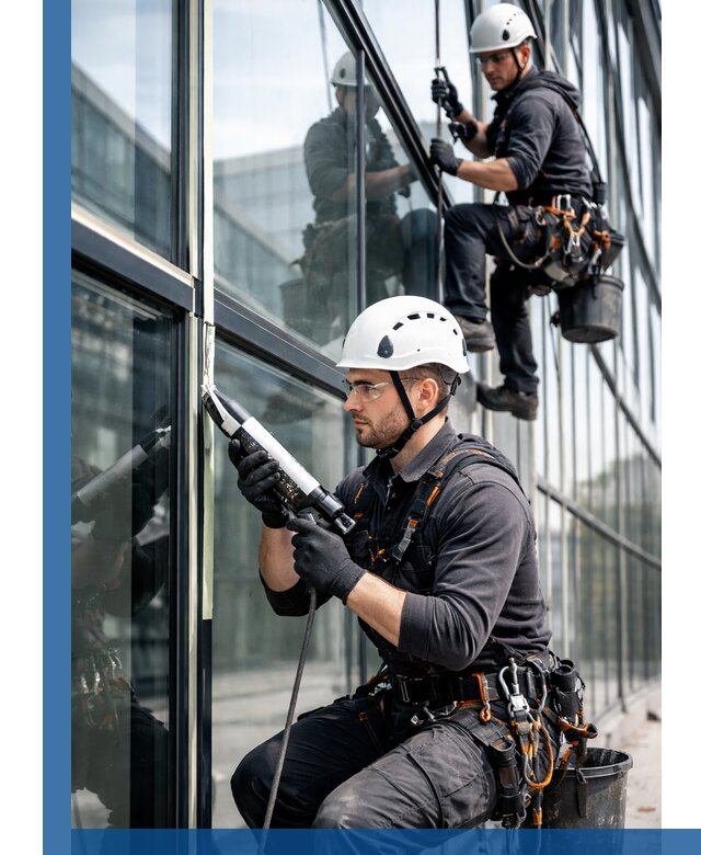 Герметизация витражных швов в Мценске для зданий и фасадов