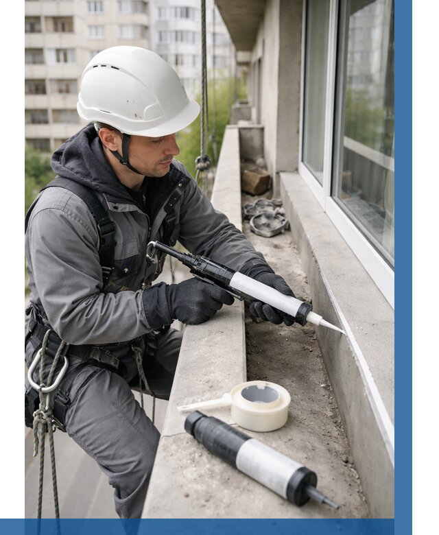 Герметизация швов лоджии в Мценске от 4557 р. | ВЫСОТНИК-Мцн