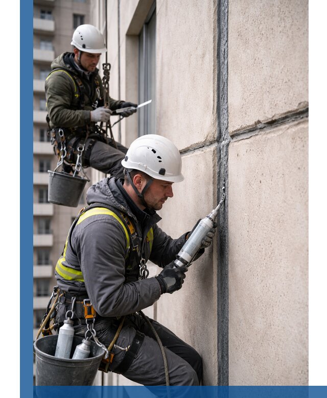 Герметизация деформационных швов фасада в Мценске качественно