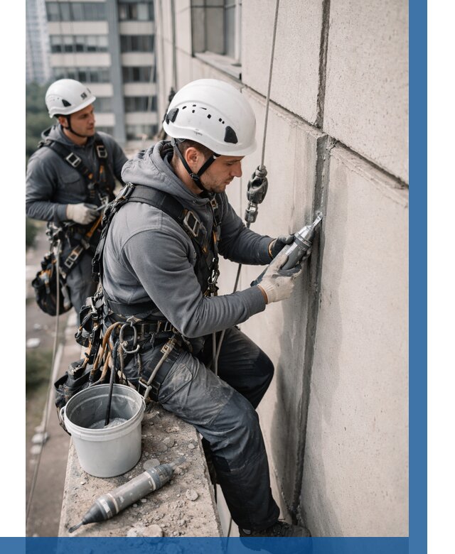 Ремонт деформационных швов здания в Мценске от 1013 р. | ВЫСОТНИК-Мцн