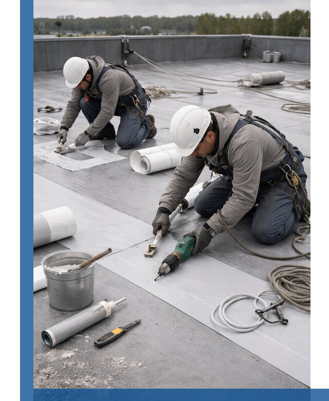 Ремонт мембранной кровли в Мценске качественно и с гарантией