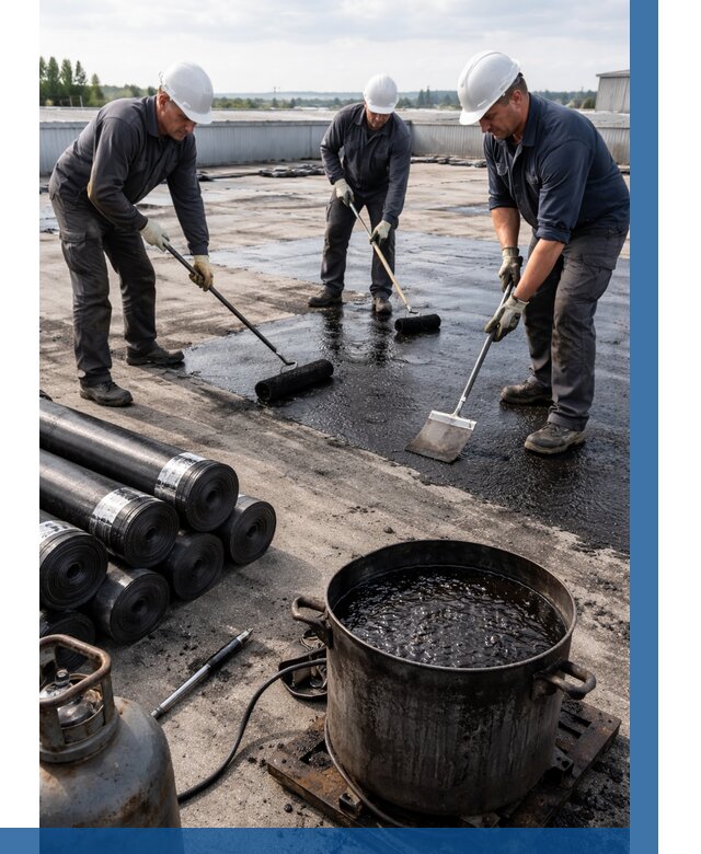 Гидроизоляция кровли мастикой в Мценске от 608 р. | ВЫСОТНИК-Мцн