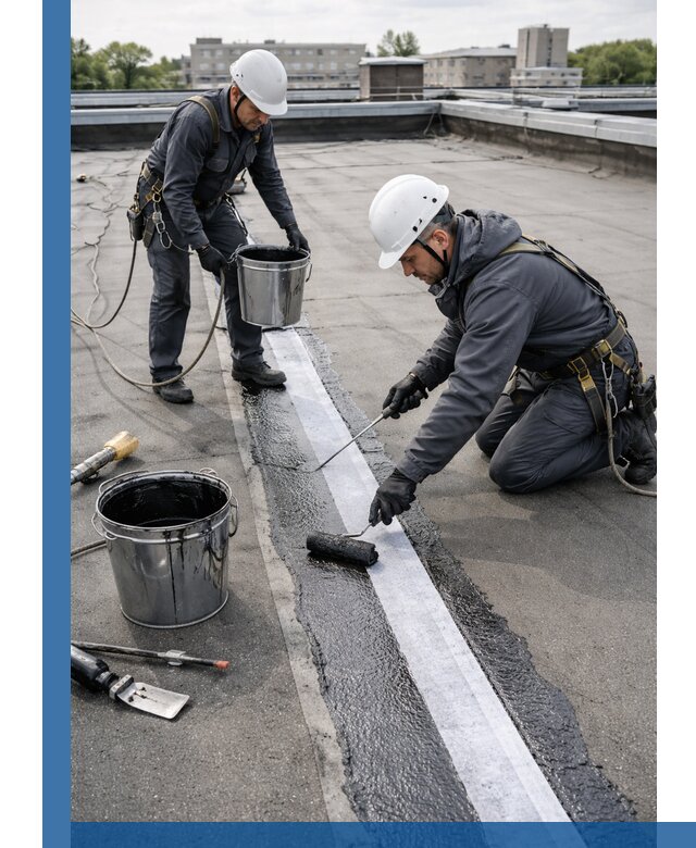 Гидроизоляция кровли мастикой в Мценске надежная защита