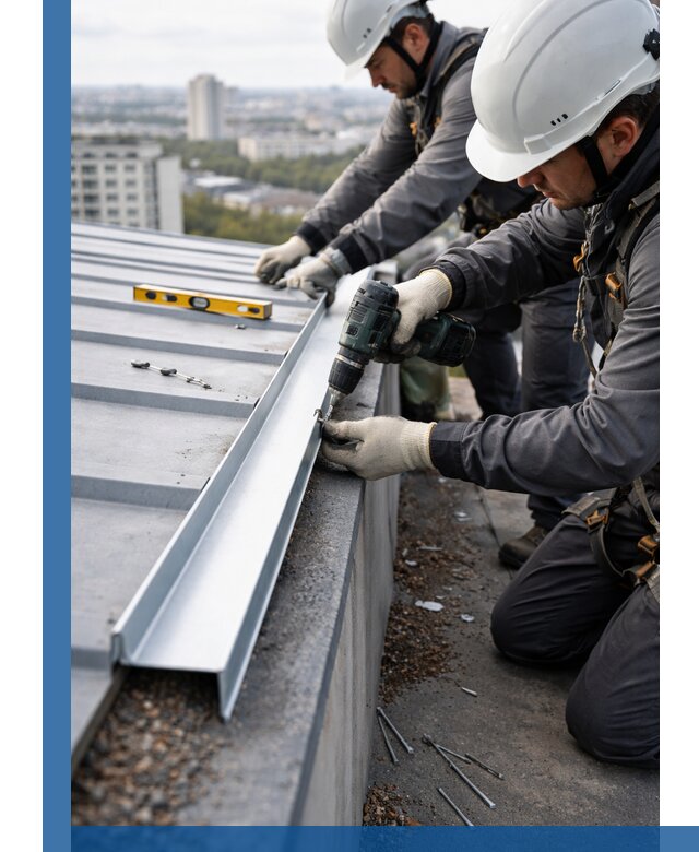 Монтаж капельника на кровле в Мценске с гарантией качества