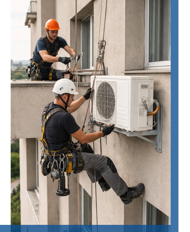 Монтаж внешнего блока кондиционера в Мценске от 6583 р. | ВЫСОТНИК-Мцн