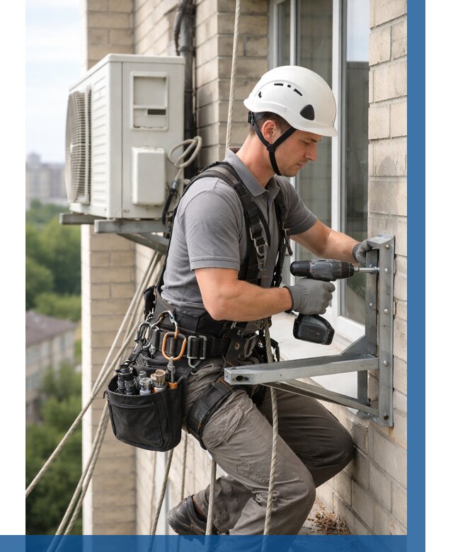 Установка кронштейнов кондиционера в Мценске от 3544 р. | ВЫСОТНИК-Мцн