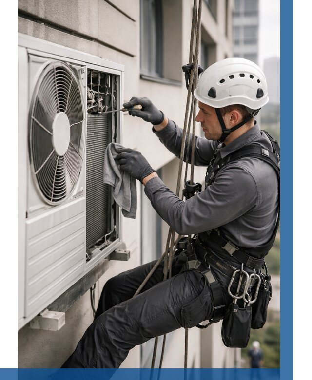 Обслуживание внешнего блока кондиционера в Мценске от 2734 р.ВЫСОТНИК-Мцн