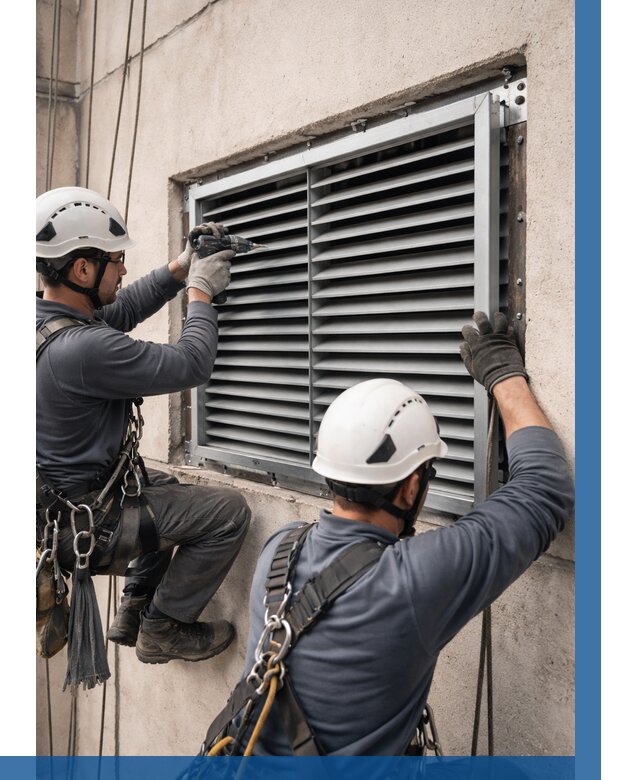 Монтаж вентиляционных решеток в Мценске от 4557 р. | ВЫСОТНИК-Мцн