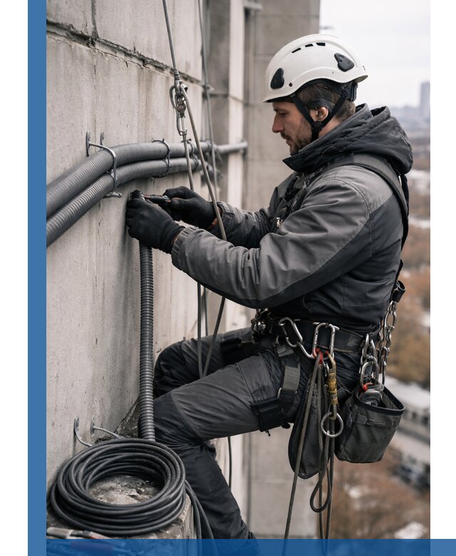 Профессиональный монтаж гофры для кабеля в Мценске с гарантией