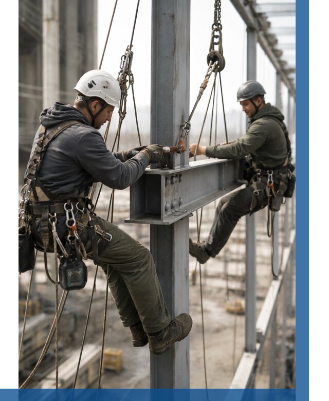 Монтаж металлоконструкций на высоте в Мценске от 3544 р. | ВЫСОТНИК-Мцн