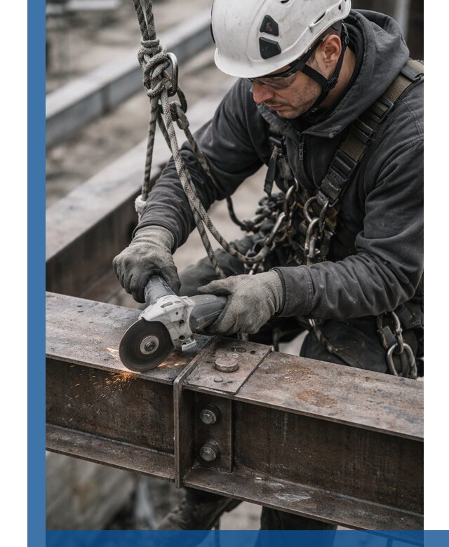 Резка металла на высоте в Мценске для зданий и конструкций