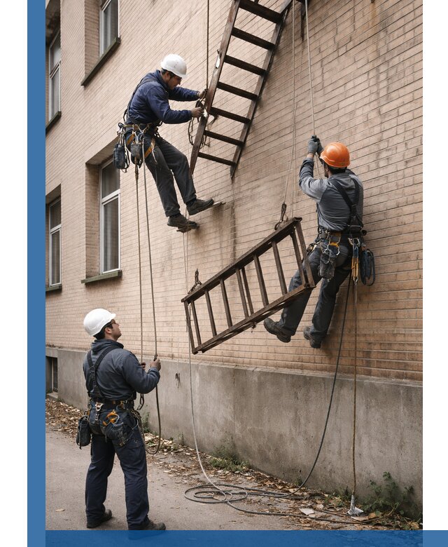 Демонтаж пожарной лестницы в Мценске быстро и безопасно
