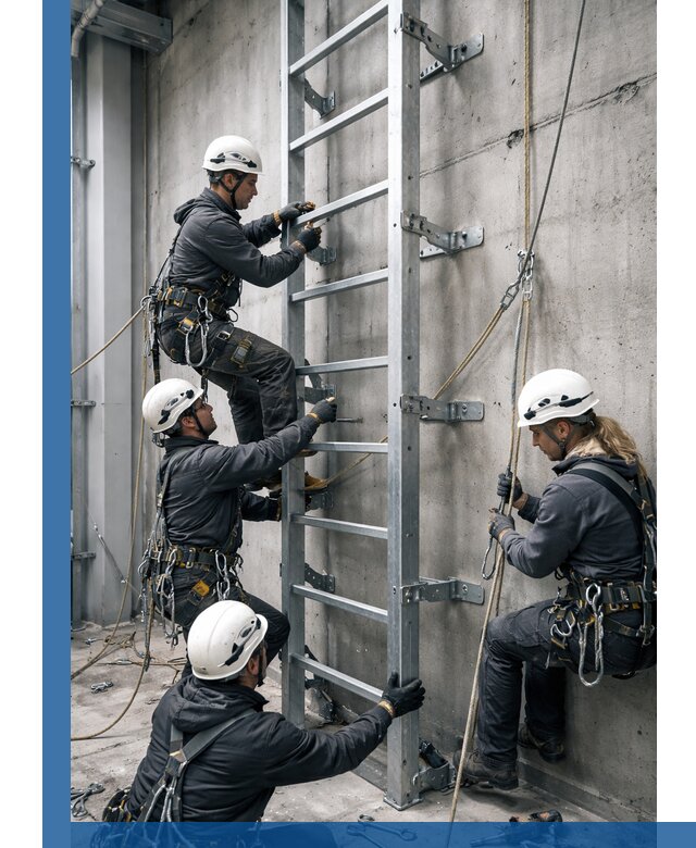 Монтаж металлических лестниц в Мценске под ключ со гарантией