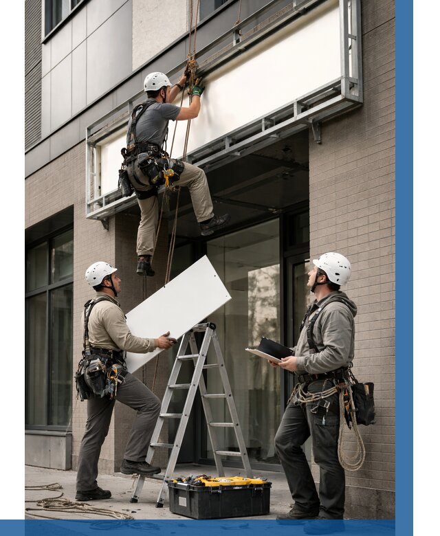 Монтаж светового короба в Мценске от 6583 р. | ВЫСОТНИК-Мцн