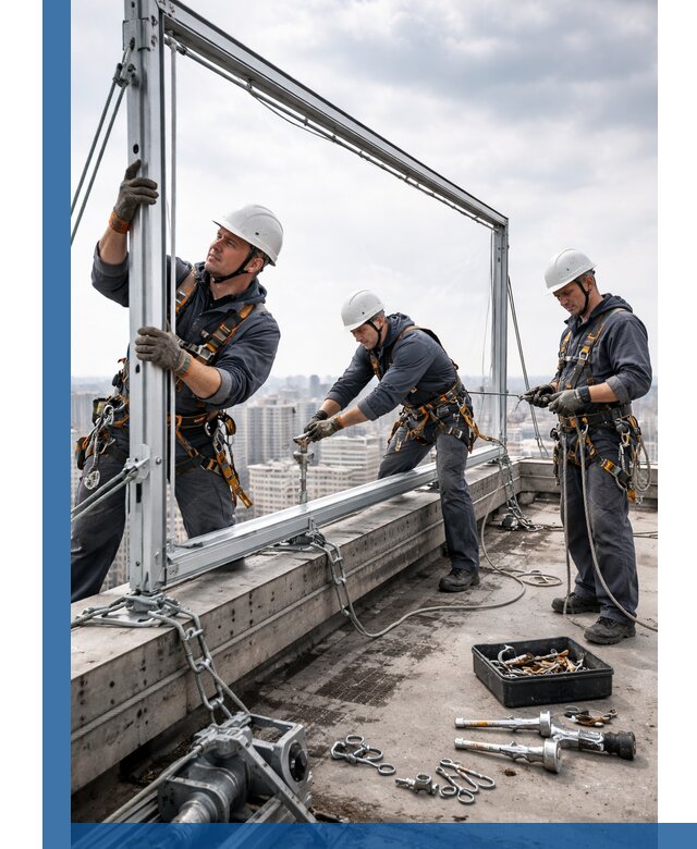 Монтаж крышных рекламных конструкций под ключ в Мценске