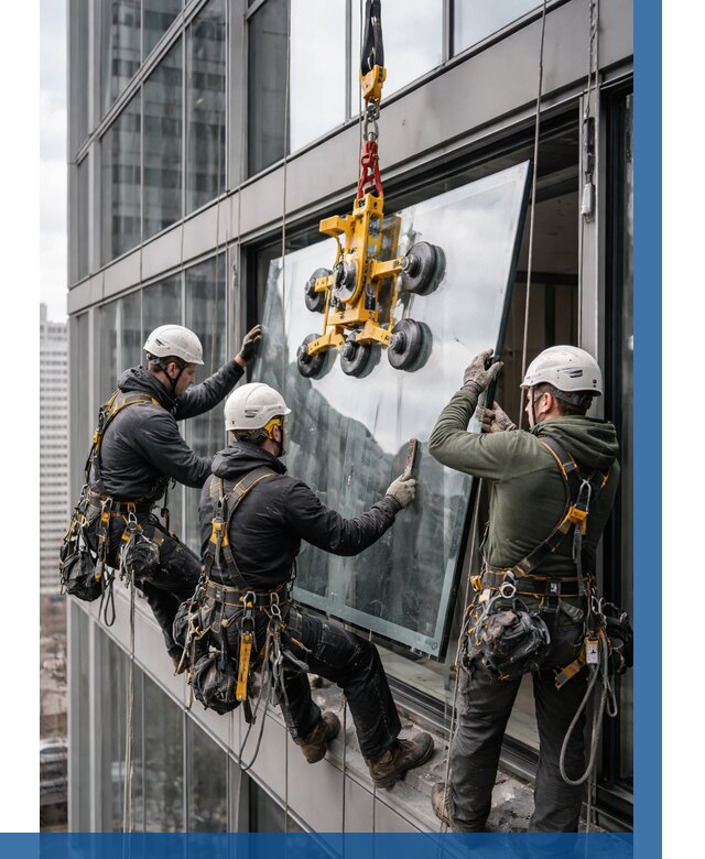 Фасадное остекление зданий под ключ в Мценске от 10127 р. | ВЫСОТНИК-Мцн