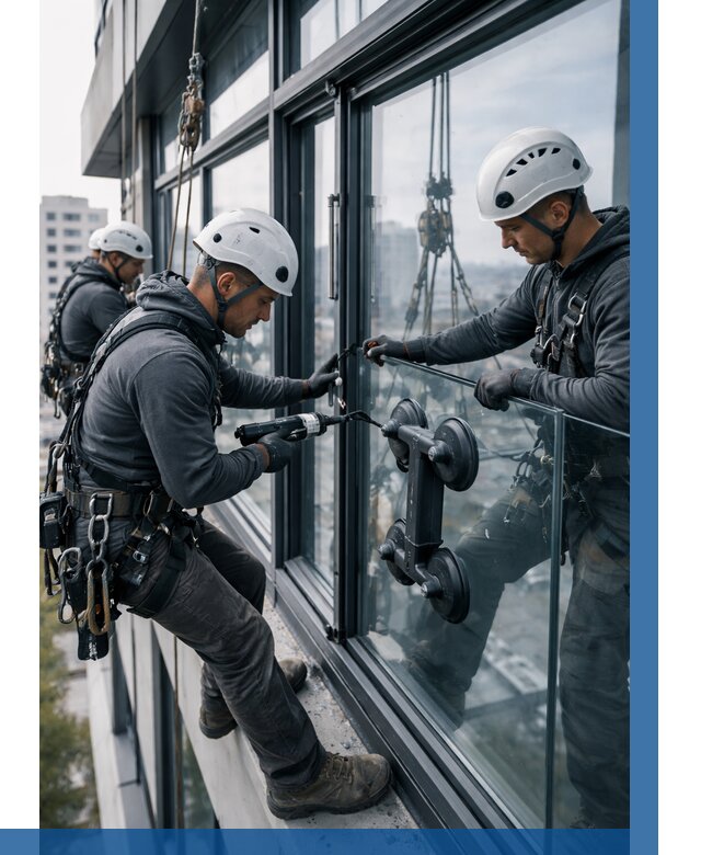 Витражное остекление зданий в Мценске от 3544 р. | ВЫСОТНИК-Мцн