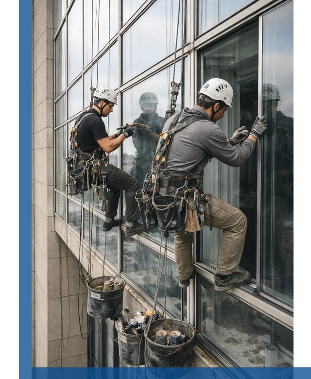 Ремонт витражных конструкций и фасадного остекления в Мценске