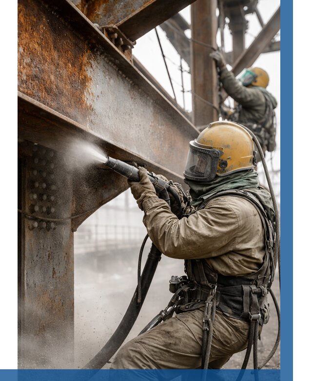 Пескоструйная очистка металлоконструкций в Мценске по 608 р.  ВЫСОТНИК-Мцн