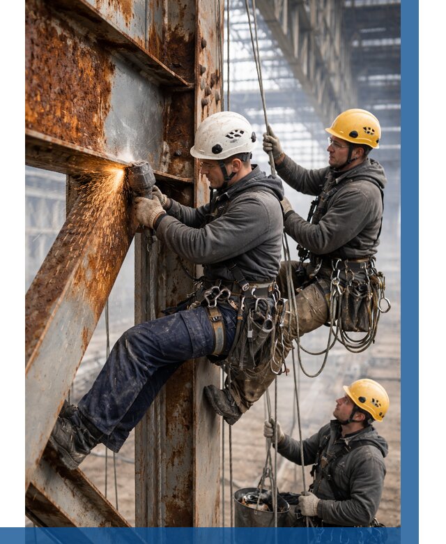 Зачистка металла от ржавчины в Мценске от 354 р. | ВЫСОТНИК-Мцн