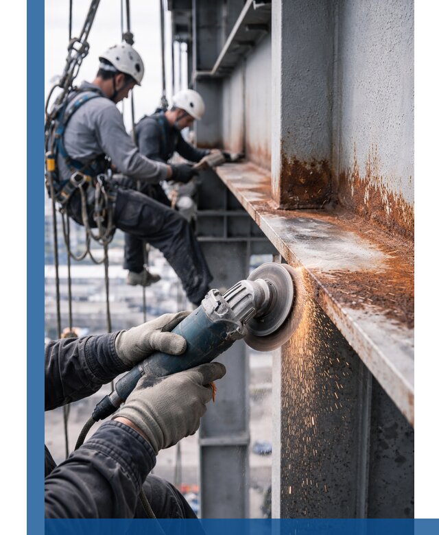 Зачистка металла от ржавчины и подготовка поверхностей в Мценске