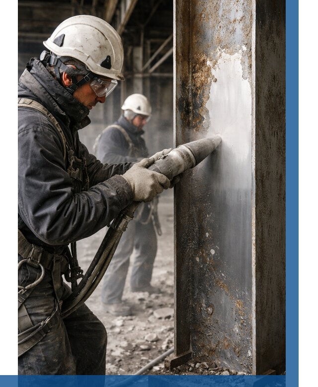 Удаление старой краски с металла в Мценске от 456 р. | ВЫСОТНИК-Мцн