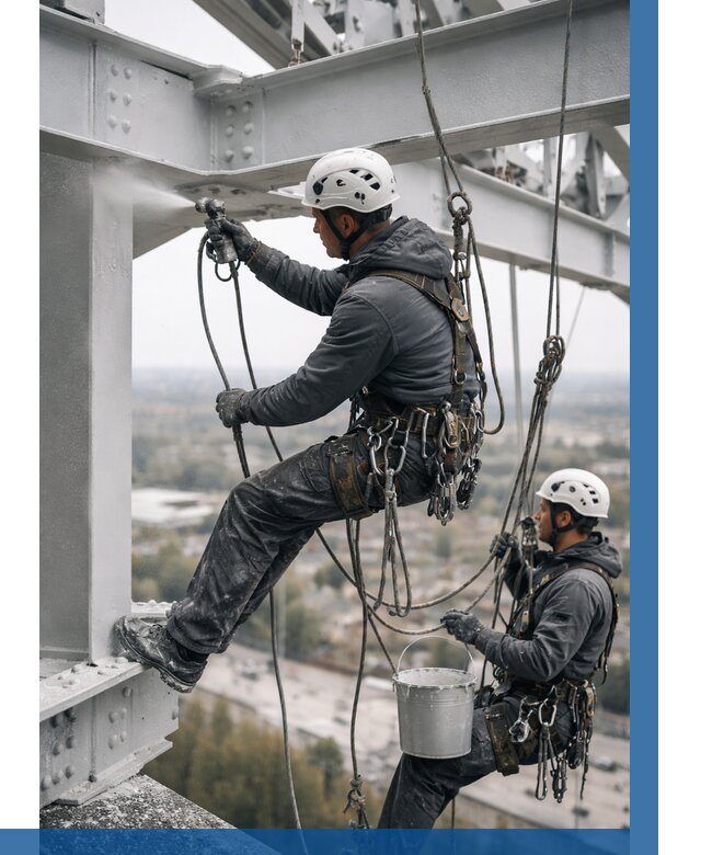 Покраска металлоконструкций на высоте в Мценске 354 р |ВЫСОТНИК-Мцн