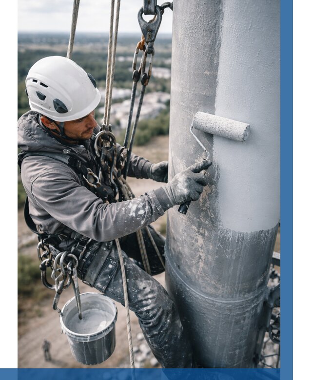 Покраска мачт связи под ключ в Мценске от 861 р. | ВЫСОТНИК-Мцн