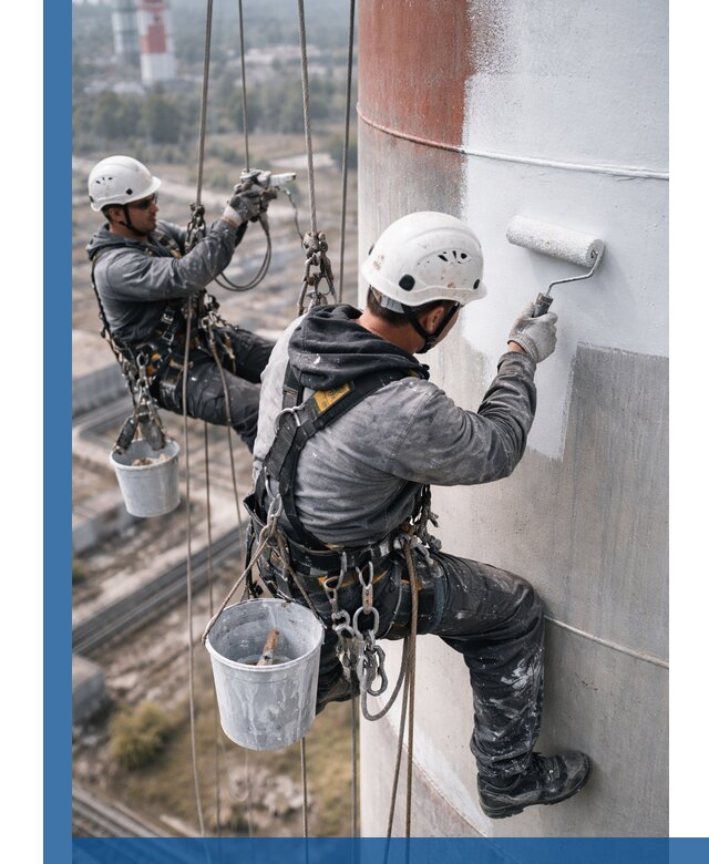 Покраска дымовых труб в Мценске: антикоррозийная защита и восстановление