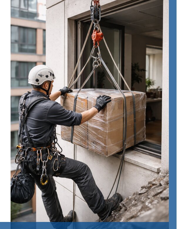 Подъем груза через окно в Мценске от 4557 р. | ВЫСОТНИК-Мцн