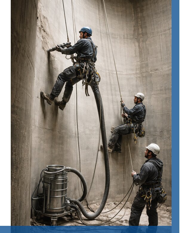 Зачистка силосов в Мценске от 4557 р. Договор и смета ВЫСОТНИК-Мцн