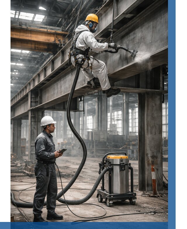 Обеспыливание конструкций в цехе в Мценске от 4253 р. | ВЫСОТНИК-Мцн