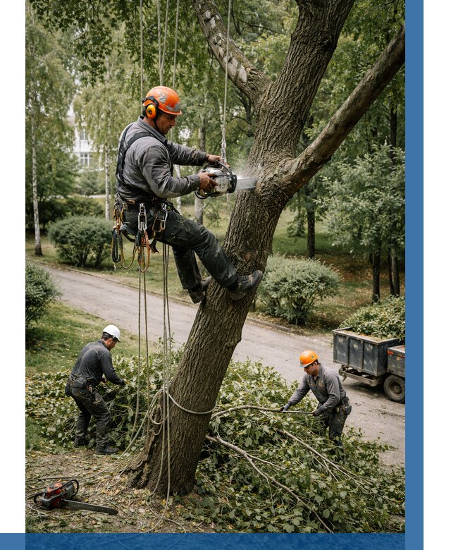 Кронирование деревьев в Мценске от 6583 р. | ВЫСОТНИК-Мцн