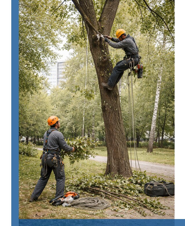 Санитарная обрезка деревьев в Мценске, профессионально и безопасно