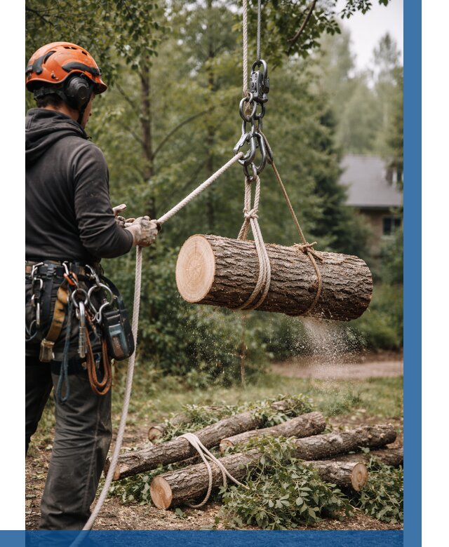 Валка деревьев частями в Мценске от 7595 р. | ВЫСОТНИК-Мцн